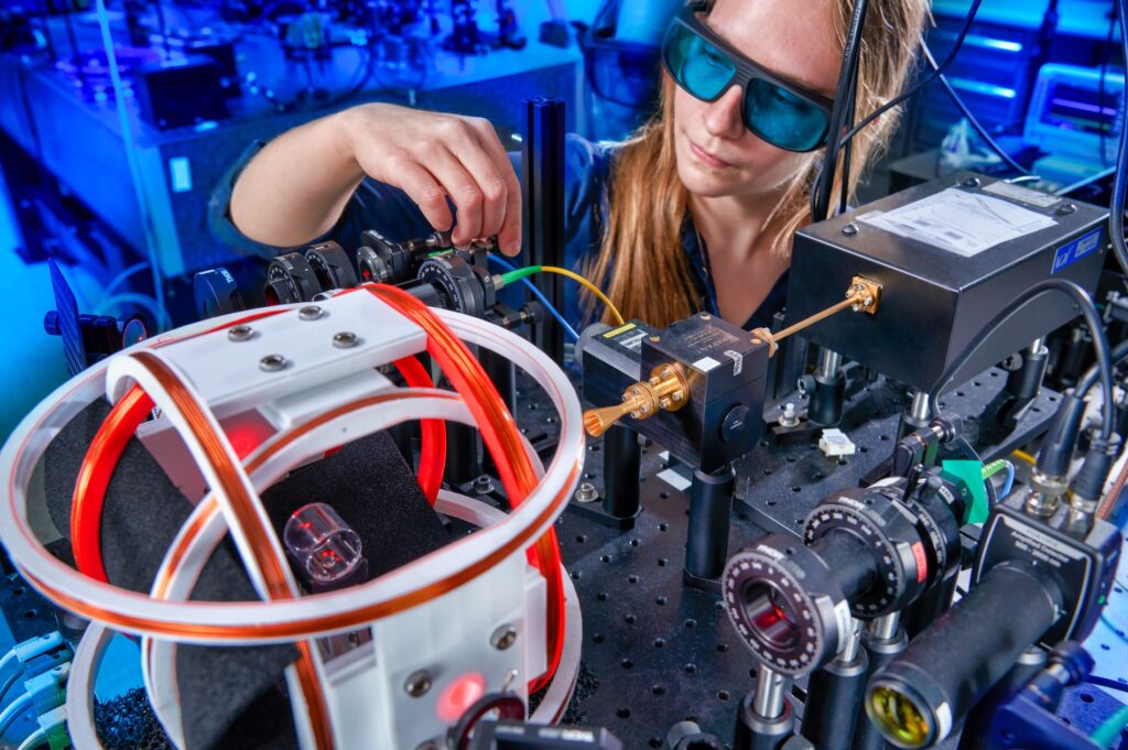 Woman working in a lab